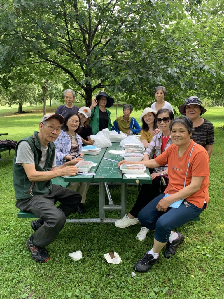 "Love and Wellness" Chinese Seniors enjoy lunch in Riverdale Park