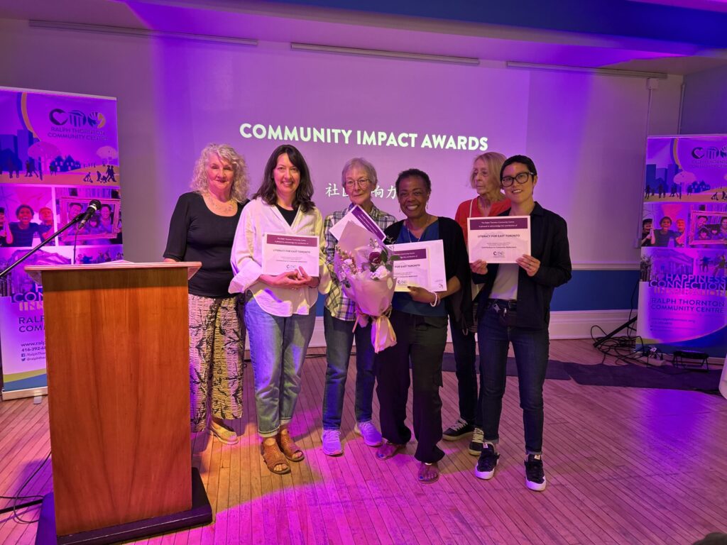Contribution to Community Betterment Award Recipient: Literacy for East Toronto (LET)Contribution to Community Betterment Award Recipient: Literacy for East Toronto (LET)